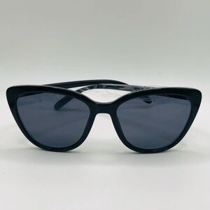 Rachel Zoe Nina Cat Eye Sunglasses in Black/Grey NEW with Pouch